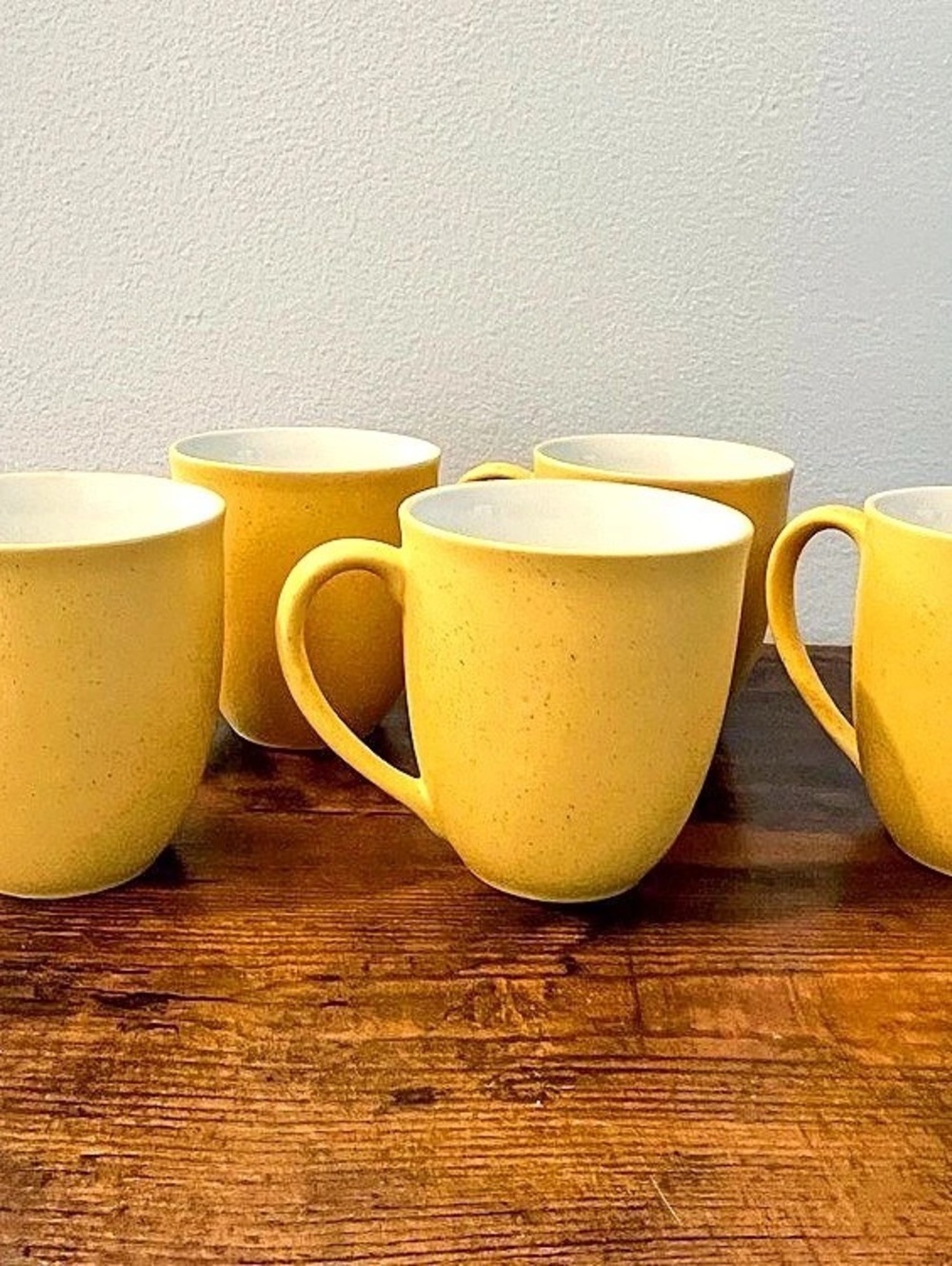 Noritake Colorwave Mustard Mugs Set of 5
